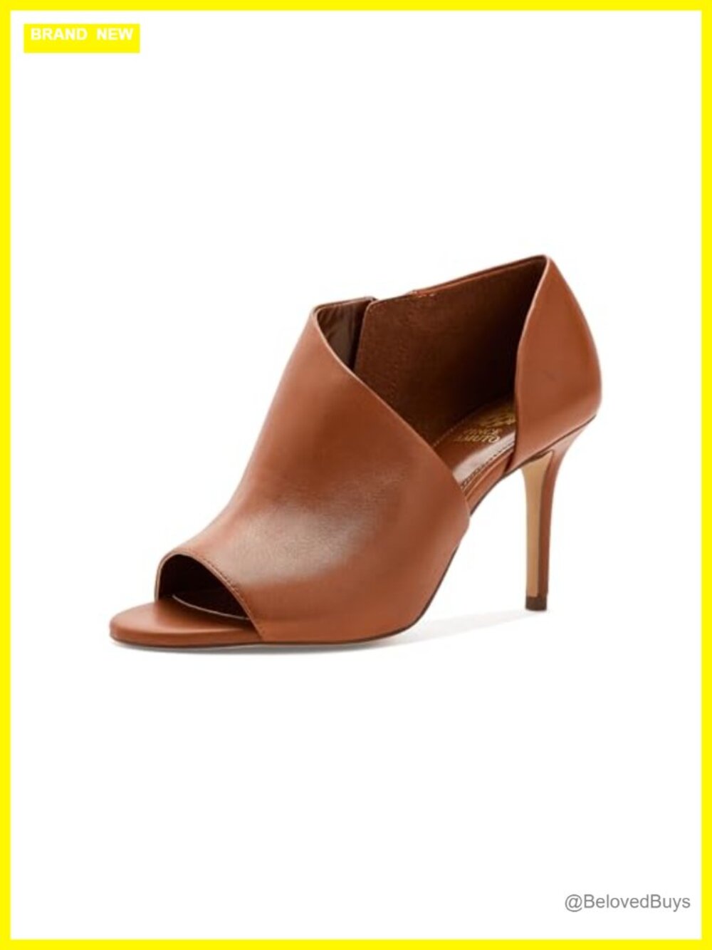 Womens Telemi D'orsay High Heel Sandals Leather Open Toe Ankle Strap Stiletto